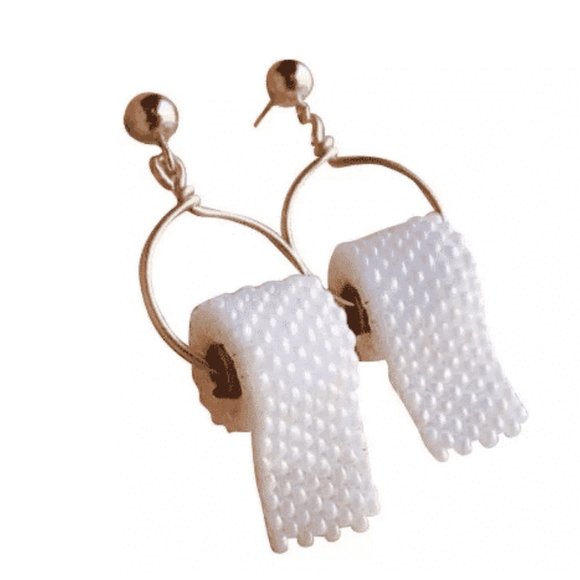 Best Earrings of 2020 Toilet Paper Earrings - Picture 2 of 5